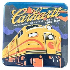 Carhartt "Keeping Workers supplied and Trains on time" Collectible Metal Tin